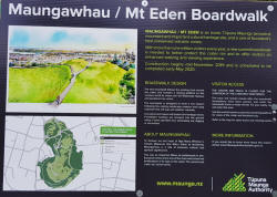 Mt Eden Crater Sign