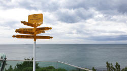 Directions Sign Bluff Hill